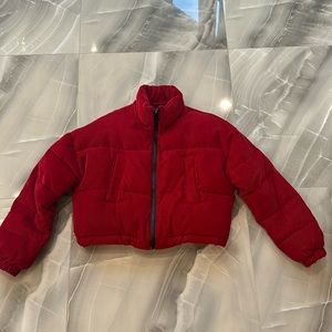 Urban Outfitters Red Bomber Jacket